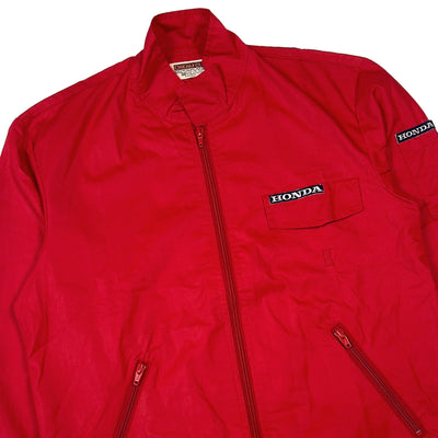 Retro Showa Era JDM Japan Honda Pit Crew Team Jacket Red - Sugoi JDM