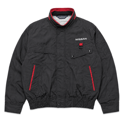 Retro Showa JDM Japan Nissan Skyline GT-R Japan Hi-Teq Hoodie Staff Jacket Black - Sugoi JDM