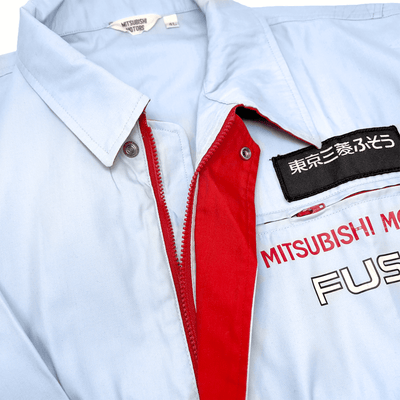 Retro Showa Vintage JDM Mitsubishi Fuso Short Sleeve Staff Jacket - Sugoi JDM