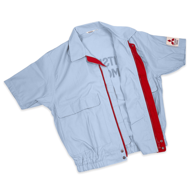 Retro Showa Vintage JDM Mitsubishi Motors Fuso Short Sleeve Staff Jacket - Sugoi JDM