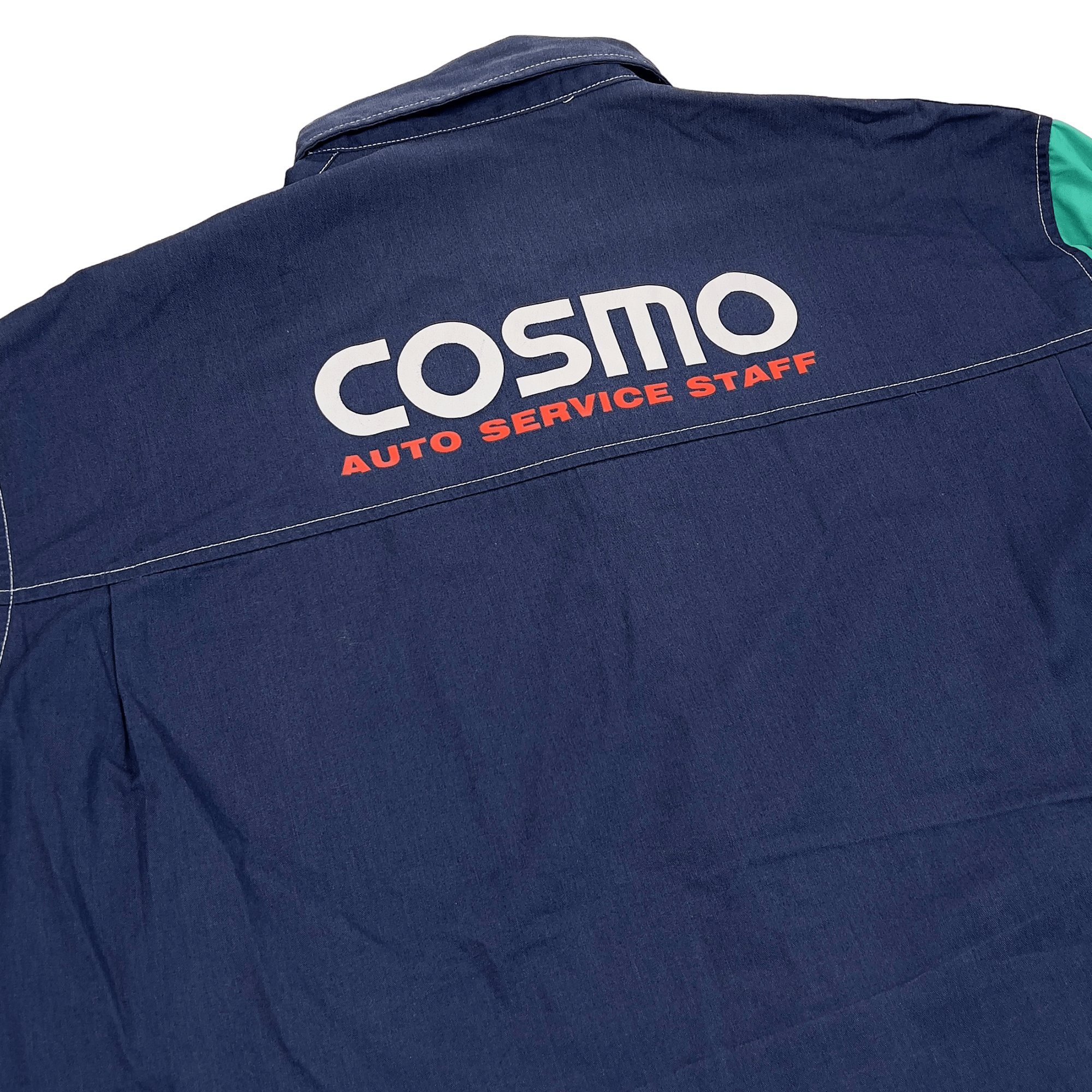 Retro Vintage Showa JDM Japan Cosmo Gas Station Staff Workwear Shirt - Sugoi JDM