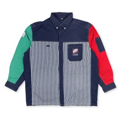 Retro Vintage Showa JDM Japan Cosmo Gas Station Staff Workwear Shirt - Sugoi JDM