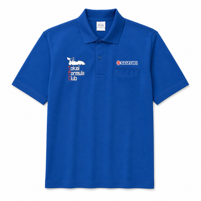 Retro Japan JDM Tokai University Suzuki Formula Racing Team Polo Shirt Blue