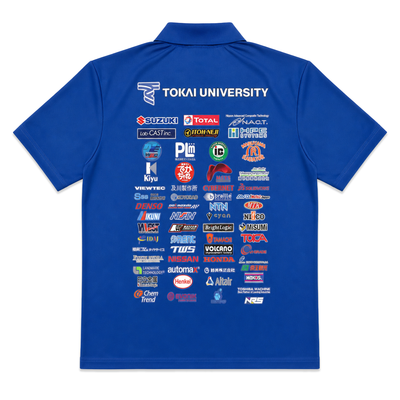 Retro Japan JDM Tokai University Suzuki Formula Racing Team Polo Shirt Blue