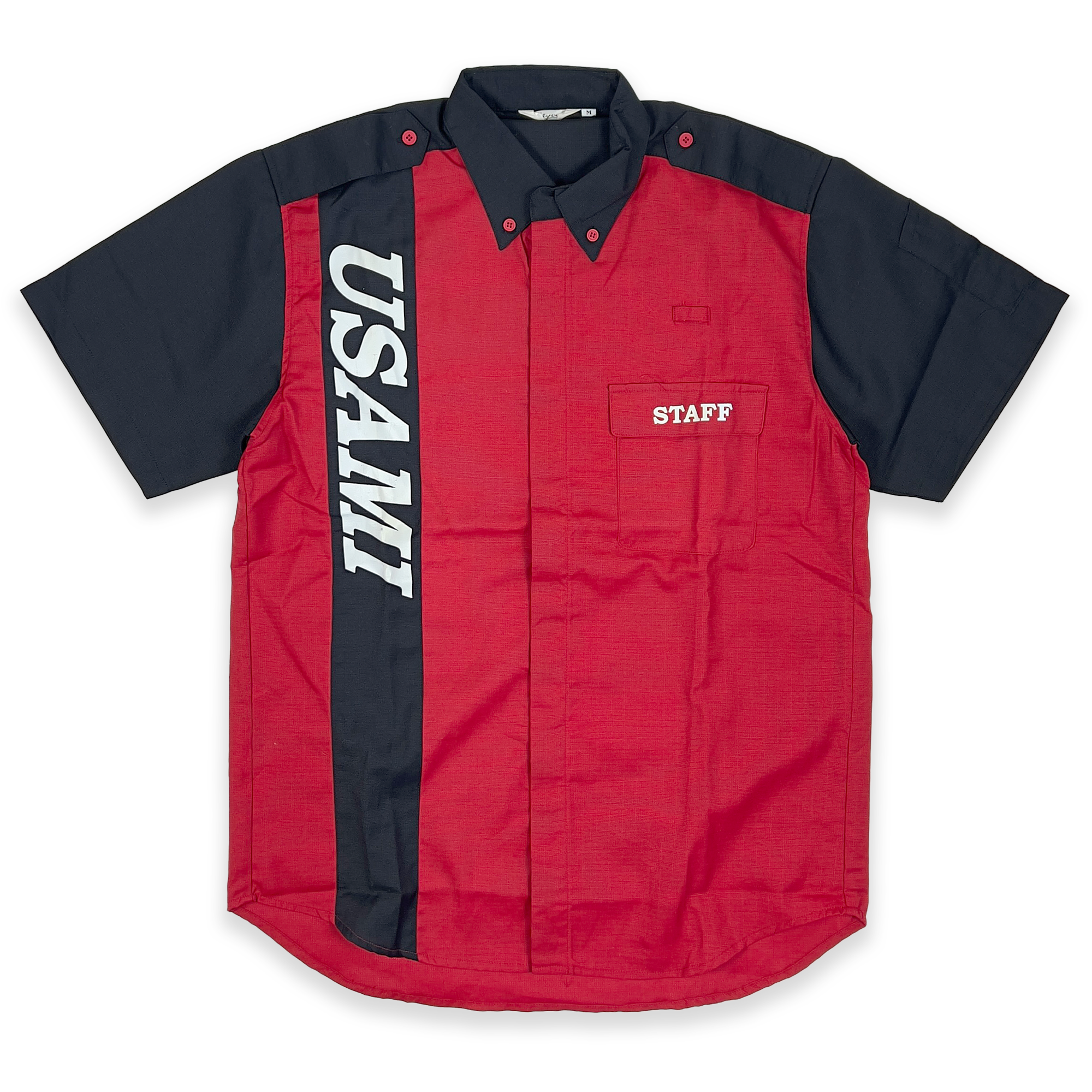 Retro 1990s Usami Koyu Hard & Soft Service Station Staff Short Sleeve Shirt