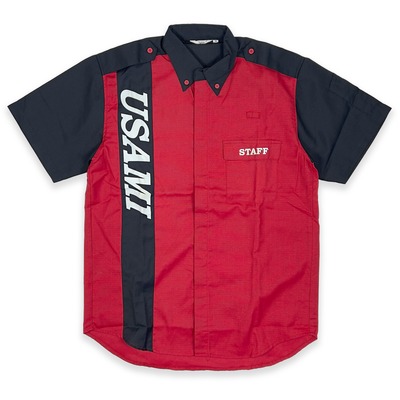 Retro 1990s Usami Koyu Hard & Soft Service Station Staff Short Sleeve Shirt