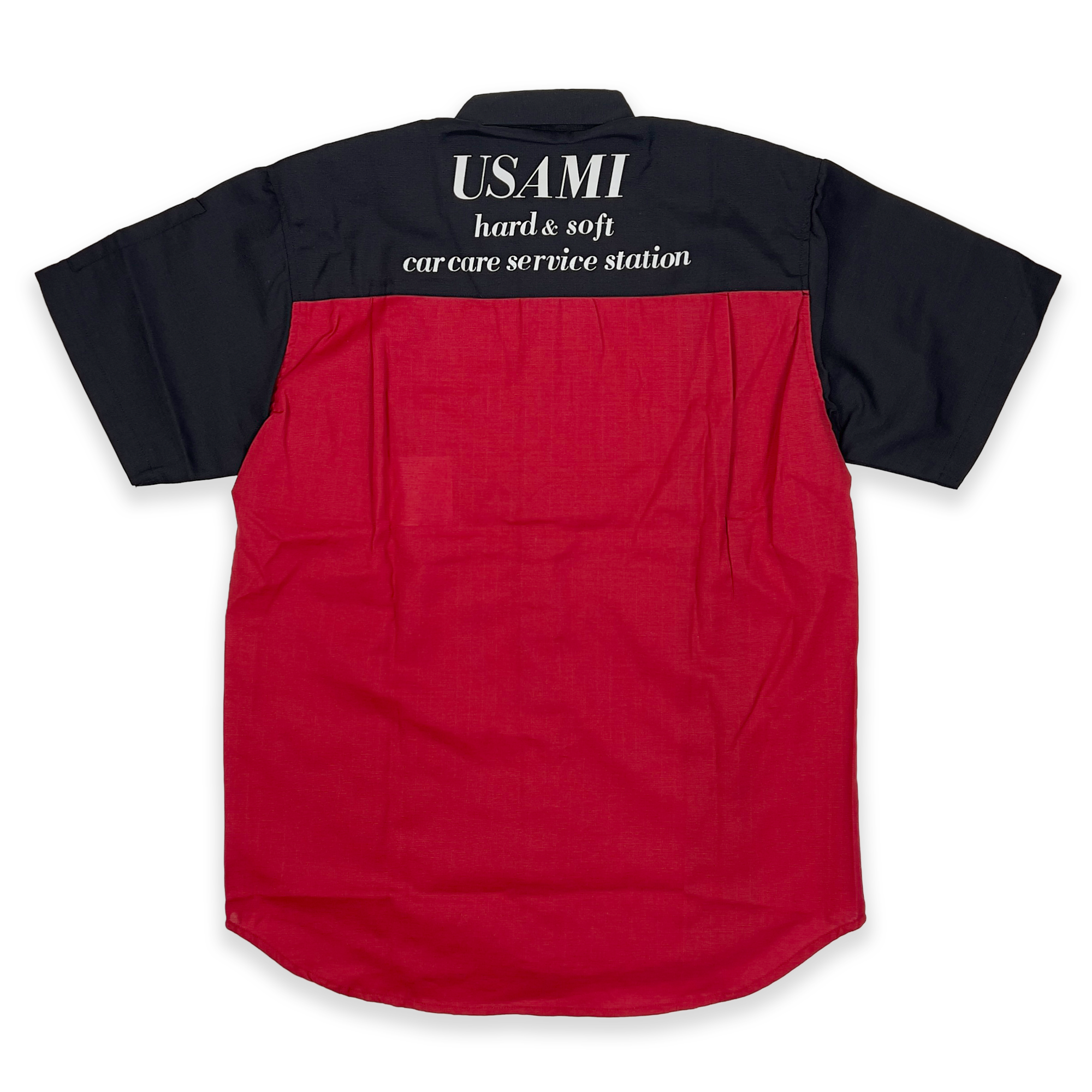 Retro 1990s Usami Koyu Hard & Soft Service Station Staff Short Sleeve Shirt