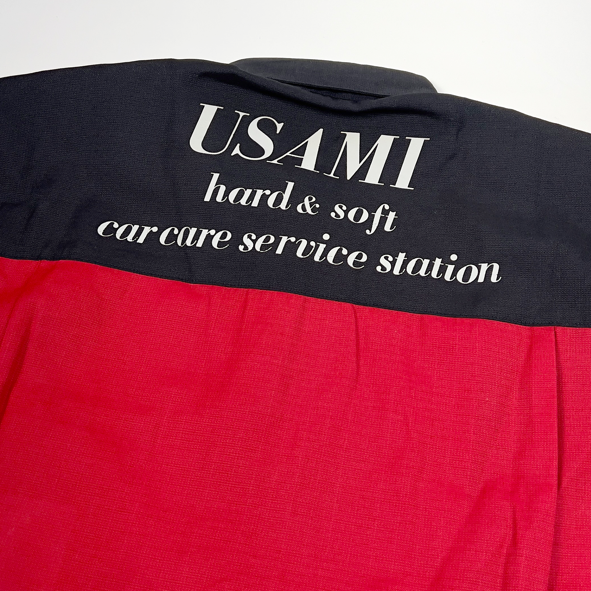 Retro 1990s Usami Koyu Hard & Soft Service Station Staff Short Sleeve Shirt