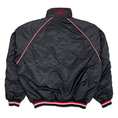 Vintage 1990s Japan Asahi Super Dry Stadium Bomber Jacket Black - Sugoi JDM