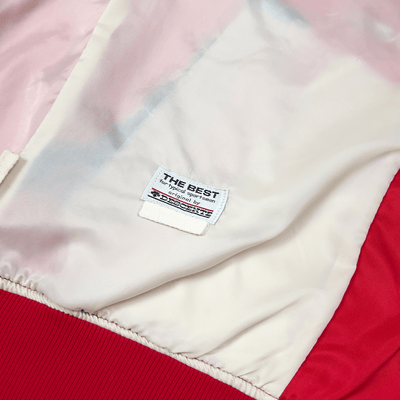 Vintage Hanshin Tigers Descente Red Satin 1970s Japanese Baseball Jacket - Sugoi JDM