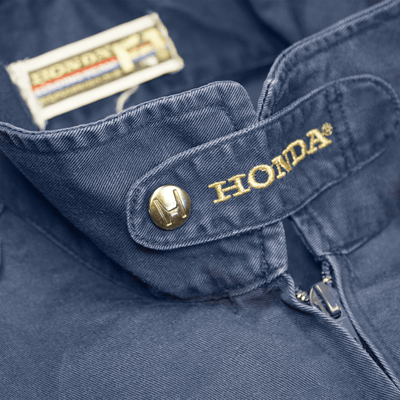 Vintage JDM Honda Racing Team World Grand Prix F1 Pit Crew Coveralls Tsunagi Blue - Sugoi JDM