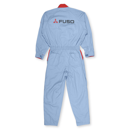 Vintage JDM Japan Mitsubishi Heavy Industries Fuso Coveralls Tsunagi Blue - Sugoi JDM