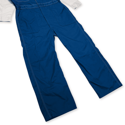 Vintage JDM Japan MMC Mitsubishi Motors Car Plaza Coveralls Tsunagi Blue - Sugoi JDM