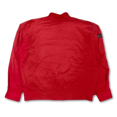 Vintage JDM Japan Showa Era 1990s Formula Shell Sekiyu Service Jacket Red - Sugoi JDM