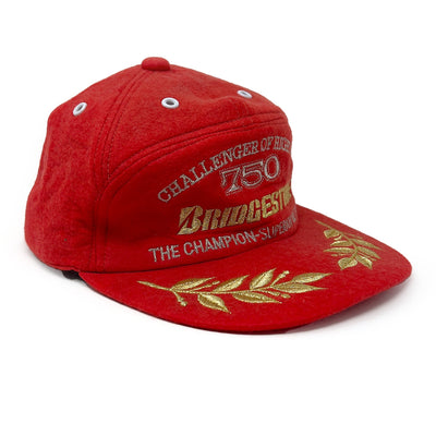 Vintage JDM Showa Bridgestone Challenger Of The Highway 750 Racing Hat - Sugoi JDM