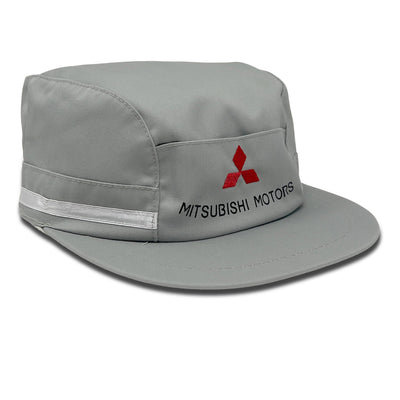 Vintage Showa Era Deadstock JDM Mitsubishi Motors Japan Mechanic Hat Grey - Sugoi JDM