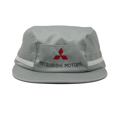 Vintage Showa Era Deadstock JDM Mitsubishi Motors Japan Mechanic Hat Grey - Sugoi JDM