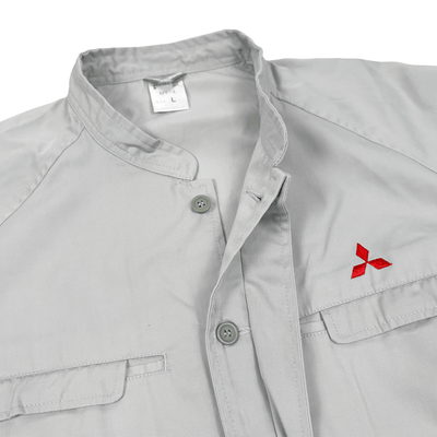 Vintage Showa Era Genuine Japan JDM Mitsubishi Motors Staff Jacket Grey - Sugoi JDM