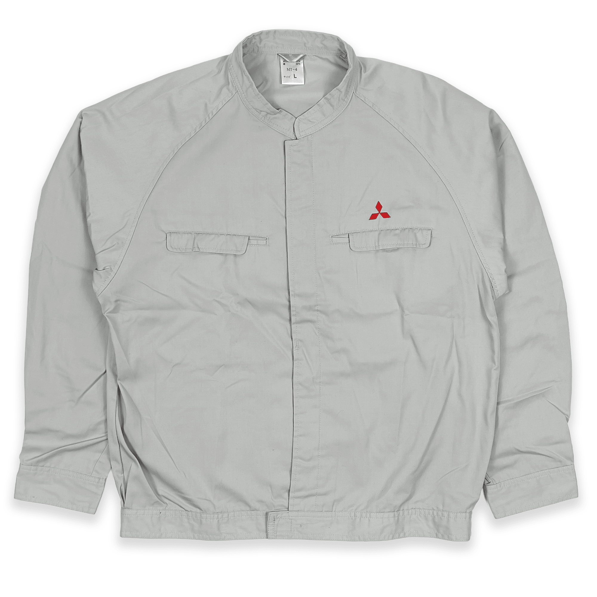 Vintage Showa Era Genuine Japan JDM Mitsubishi Motors Staff Jacket Grey - Sugoi JDM