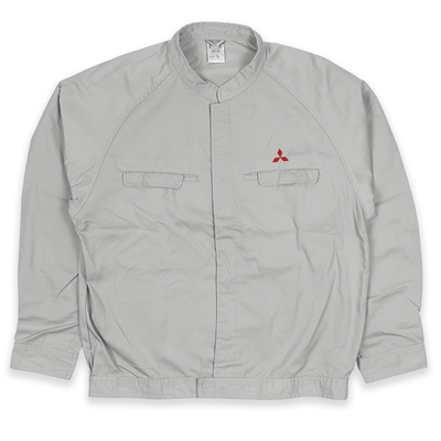 Vintage Showa Era Genuine Japan JDM Mitsubishi Motors Staff Jacket Grey - Sugoi JDM