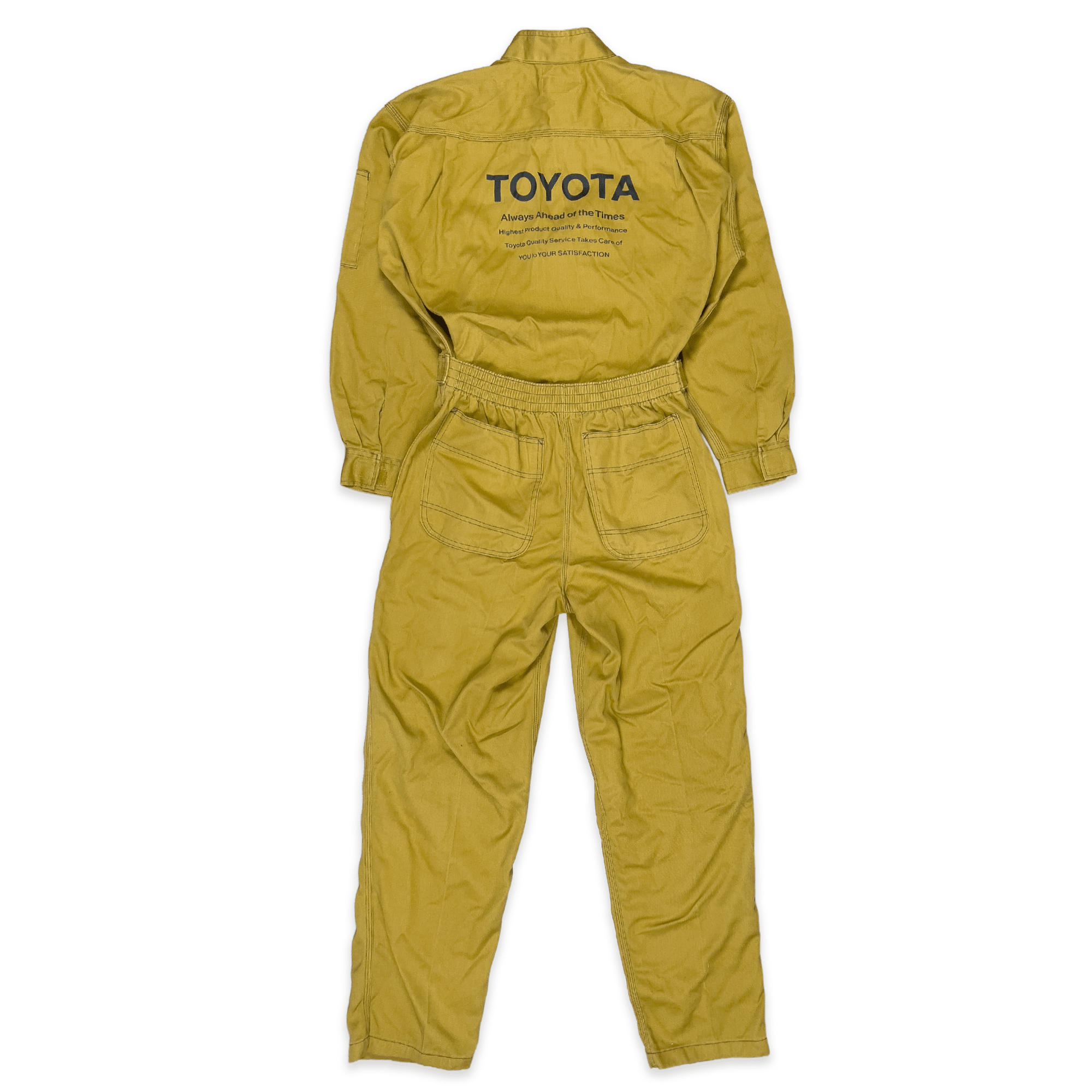 Vintage Showa Era JDM Toyota Coveralls Tsunagi Mechanic Suite Brown - Sugoi JDM