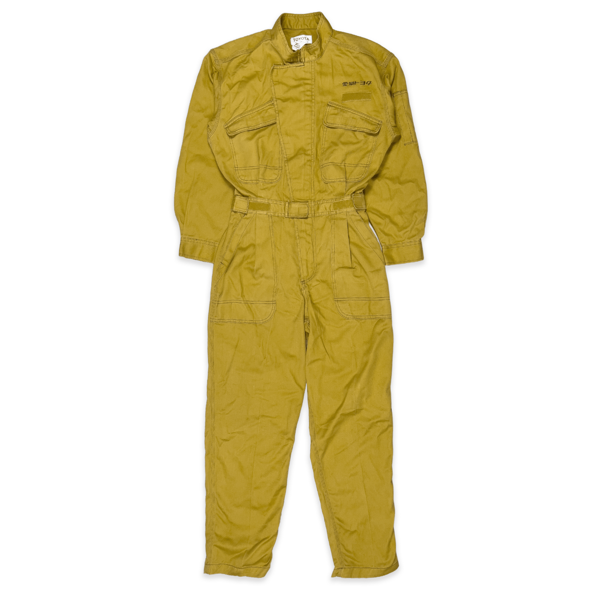 Vintage Showa Era JDM Toyota Coveralls Tsunagi Mechanic Suite Brown - Sugoi JDM