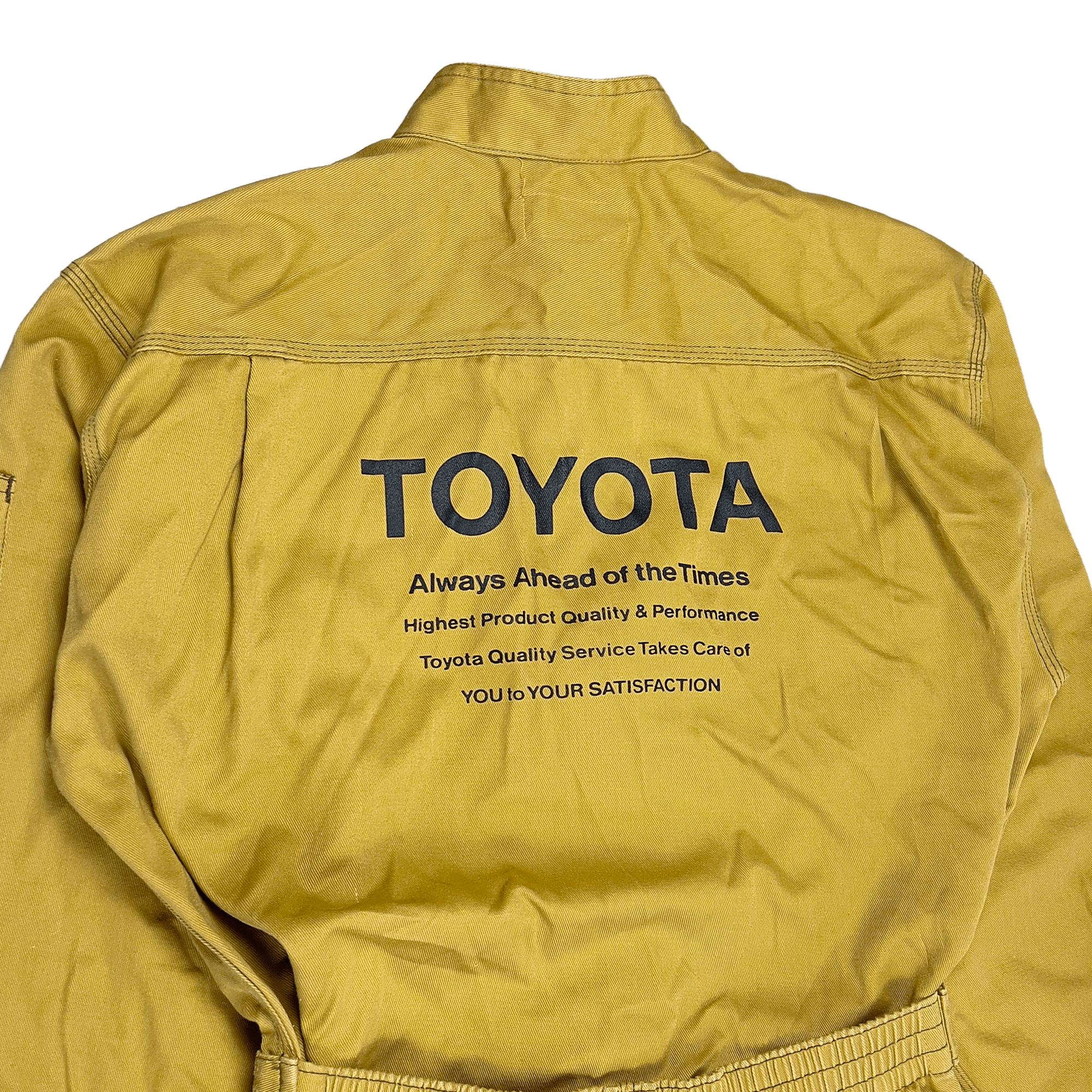 Vintage Showa Era JDM Toyota Coveralls Tsunagi Mechanic Suite Brown - Sugoi JDM