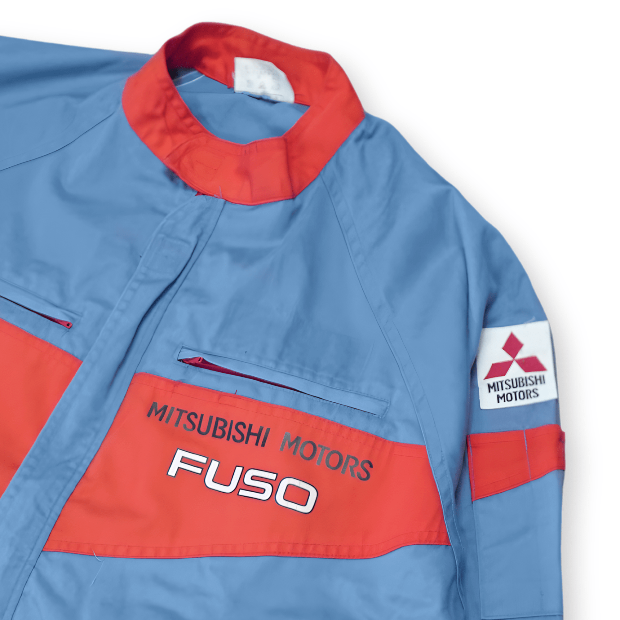 Vintage Showa JDM Mitsubishi Heavy Industries Fuso Coveralls Tsunagi Blue - Sugoi JDM