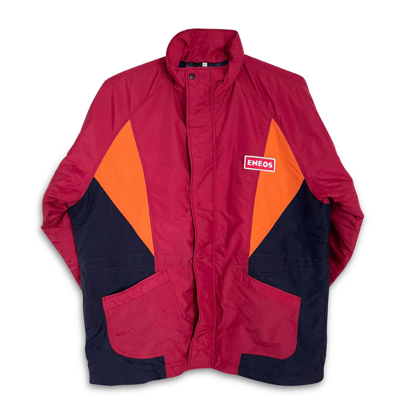 Authentic Retro JDM ENEOS Japan Oil Staff Winter Overcoat Jacket - Sugoi JDM