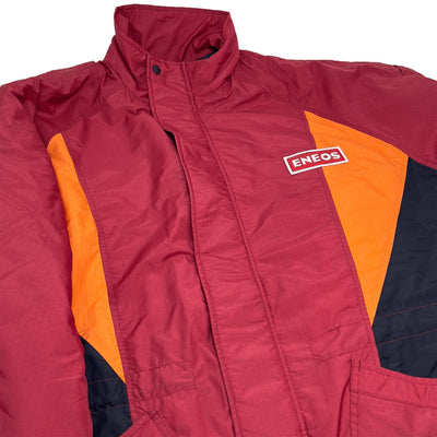 Authentic Retro JDM ENEOS Japan Oil Staff Winter Overcoat Jacket - Sugoi JDM