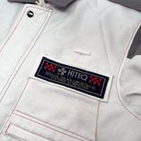 Authentic Retro JDM Japan Nissan HITEQ Mechanic Staff Jacket White - Sugoi JDM