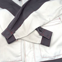 Authentic Retro JDM Japan Nissan HITEQ Mechanic Staff Jacket White - Sugoi JDM