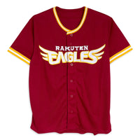 Authentic Retro NPB Japan Baseball Tohoku Rakuten Eagles Knit Jersey Red - Sugoi JDM