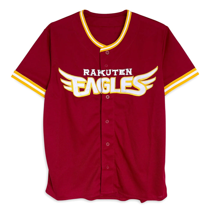 Authentic Retro NPB Japan Baseball Tohoku Rakuten Eagles Knit Jersey Red