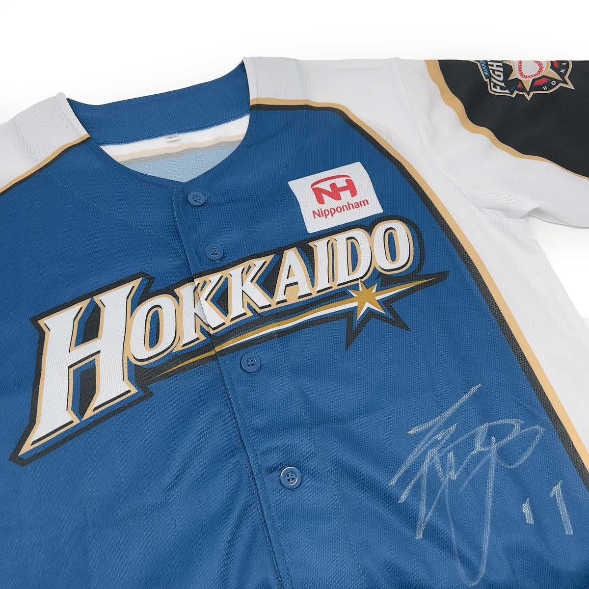 Autographed Signed Hokkaido Nippon Ham Fighters Era Shohei Ohtani Jersey Blue - Sugoi JDM