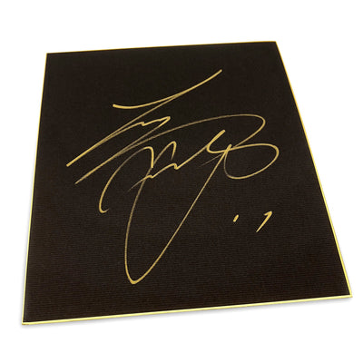 Autographed Signed Nippon Ham Fighters Era Shohei Ohtani Shikishi Black Gold - Sugoi JDM