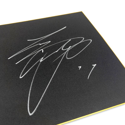 Autographed Signed Nippon Ham Fighters Era Shohei Ohtani Shikishi Black Silver - Sugoi JDM