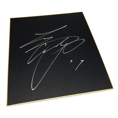 Autographed Signed Nippon Ham Fighters Era Shohei Ohtani Shikishi Black Silver - Sugoi JDM