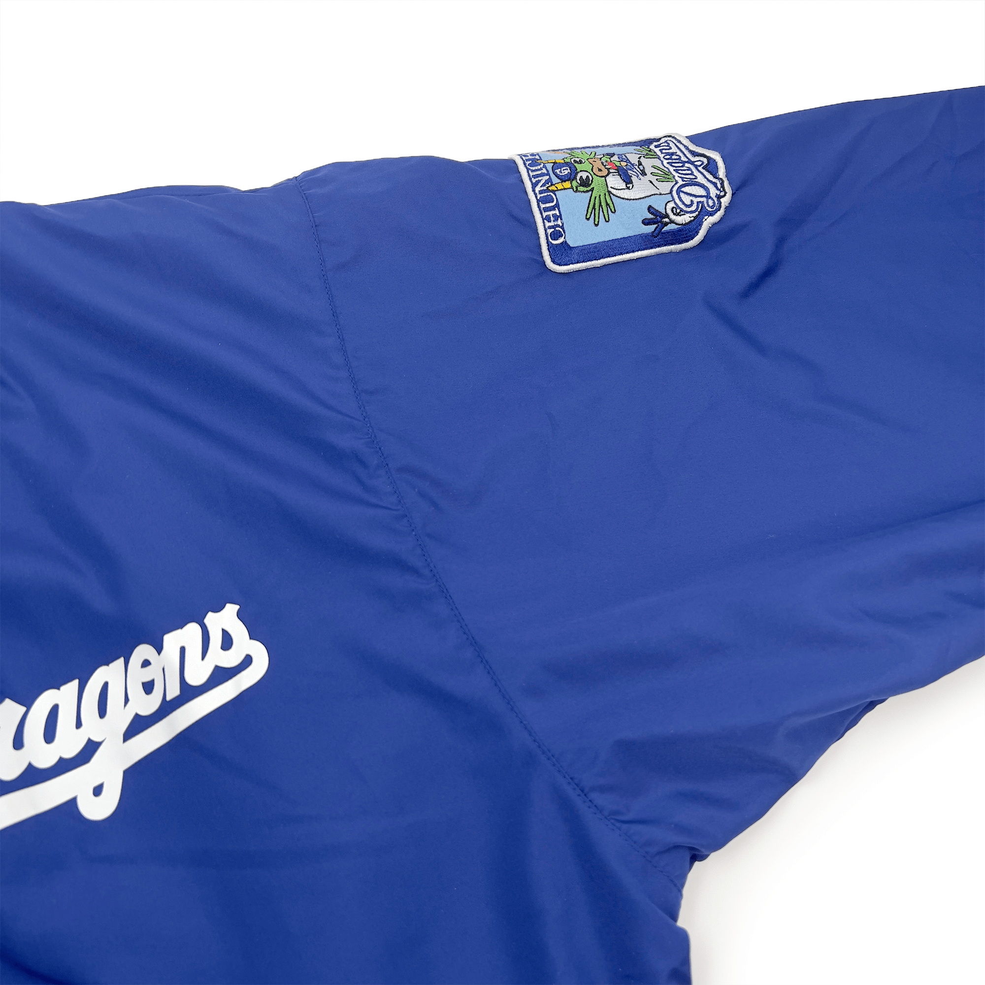 New Retro Mizuno Japan NPB Chunichi Dragons Team Jacket Blue