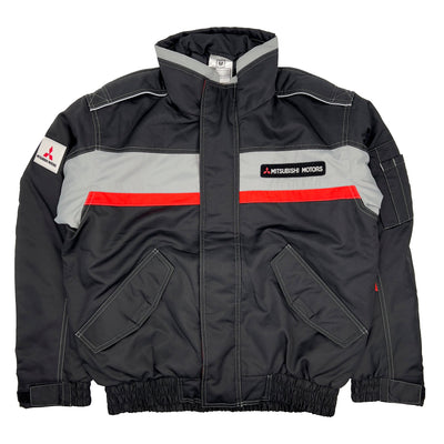Genuine Japan JDM Mitsubishi Motors Service Staff Mechanic Jacket Black - Sugoi JDM