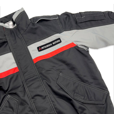 Genuine Japan JDM Mitsubishi Motors Service Staff Mechanic Jacket Black - Sugoi JDM