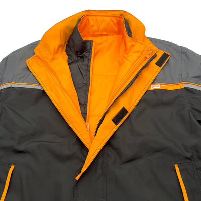 Genuine Japan JDM Toyota Motors Corolla Staff Reversible Uniform Hooded Jacket - Sugoi JDM