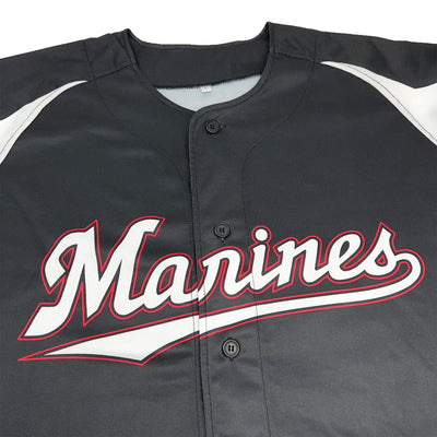 Genuine Japan NPB Chiba Lotte Marines Baseball Fan Jersey 2017 Black - Sugoi JDM