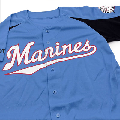 Genuine Japan NPB Chiba Lotte Marines Baseball Fan Jersey Away Blue - Sugoi JDM