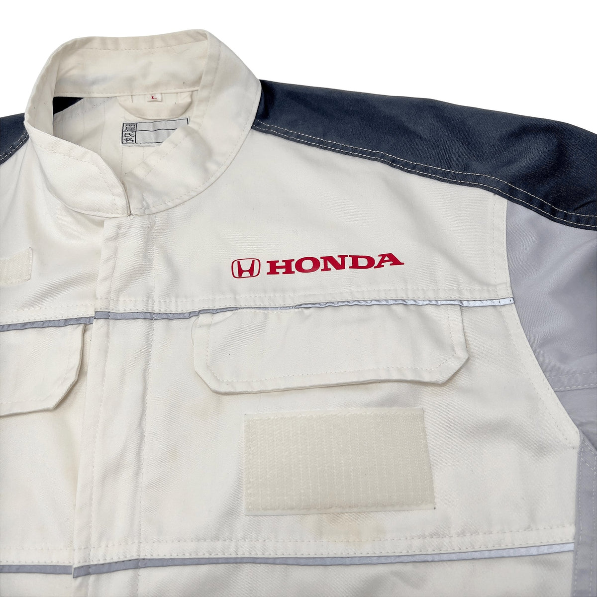 Genuine JDM Japan Honda Jumpsuit Coveralls Tsunagi Mechanic Suite White - Sugoi JDM