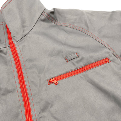 Genuine JDM Retro Japan Idemitsu Gas Station Fuel Working Jacket Grey - Sugoi JDM