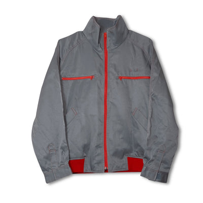 Genuine JDM Retro Japan Idemitsu Gas Station Fuel Working Jacket Grey - Sugoi JDM