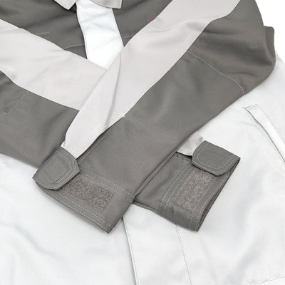 Genuine JDM Retro Japan Nissan Mechanic Staff Jacket 2 Tone Grey - Sugoi JDM