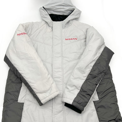 Genuine JDM Retro Japan Nissan Super GT Racing Pit Crew Bench Coat Jacket - Sugoi JDM
