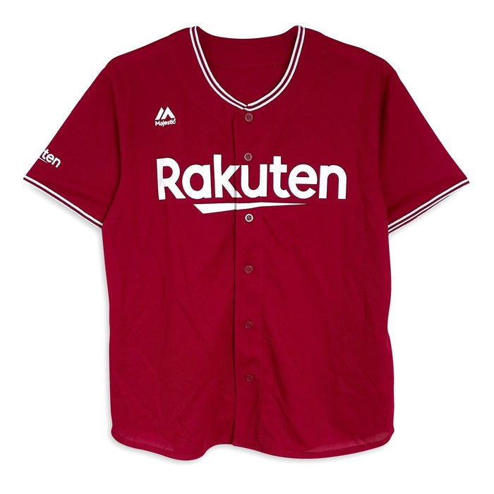 Genuine Majestic NPB Japan Baseball Tohoku Rakuten Eagles Jersey Red - Sugoi JDM